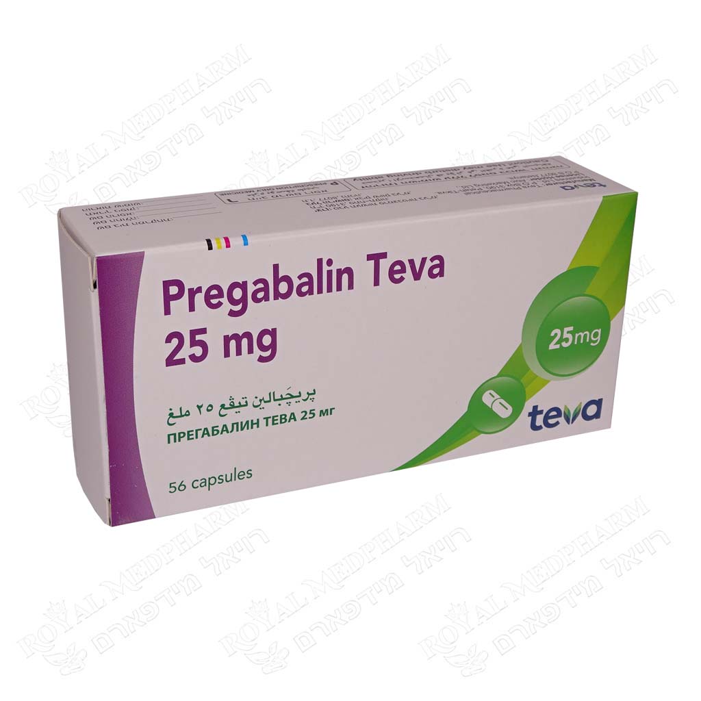 PREGABALIN TEVA 25MG 56 TABS
