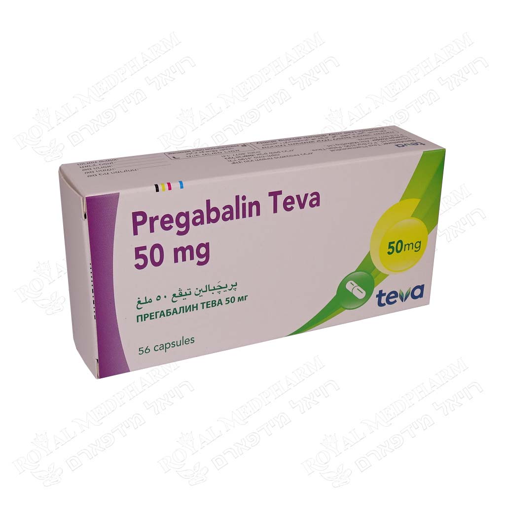 PREGABALIN TEVA 50MG 56 TABS