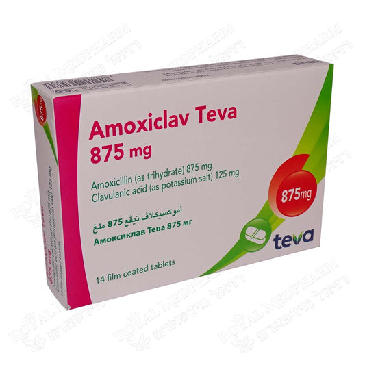 AMOXICLAV  TEVA 875MG 14TAB
