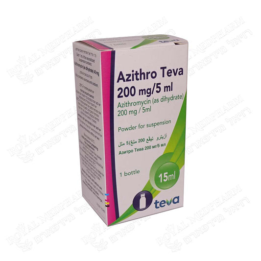AZITHRO TEVA 200MG/5ML 15ML