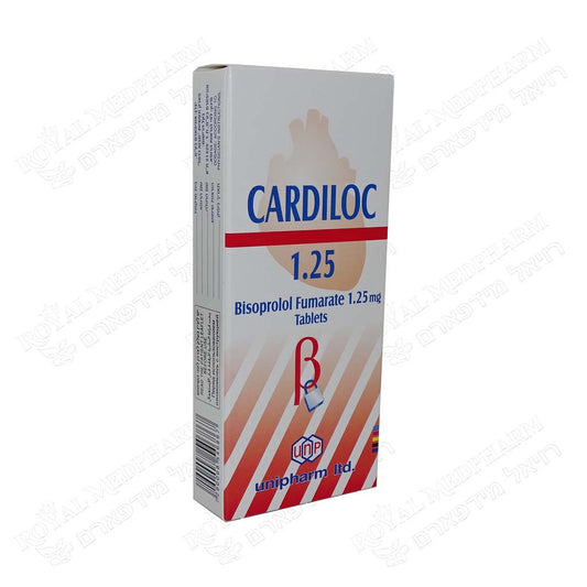 CARDILOC 1.25MG X 30 TABS
