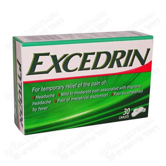EXCEDRIN CAPLETS 30