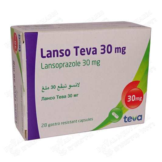 LANSO-TEVA 30 MG 28 CAPS