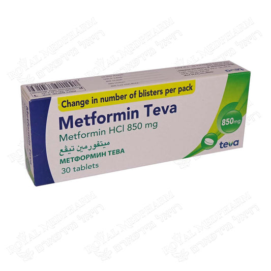 METFORMIN TEVA 15X2 TABLETS DB