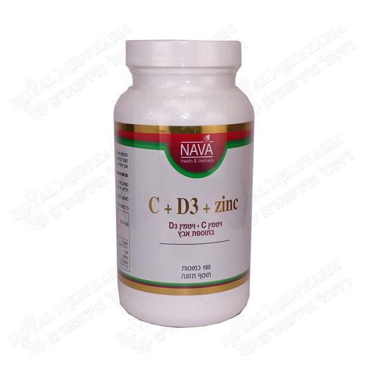 NAVA VITAMIN C + D3 + ZINC 180 CAP