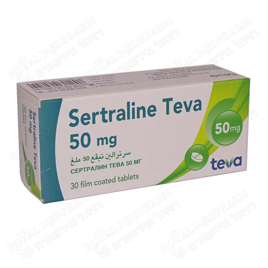 SERTRALINE TEVA 50MG 30 TAB