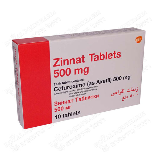 ZINNAT 500 MG 10 TABS